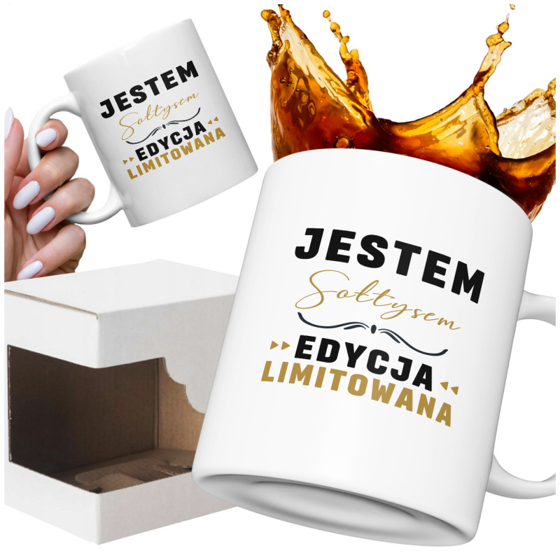 Kubek dla Sołtysa na Prezent JESTEM SOŁTYSEM EDYCJA LIMITOWANA